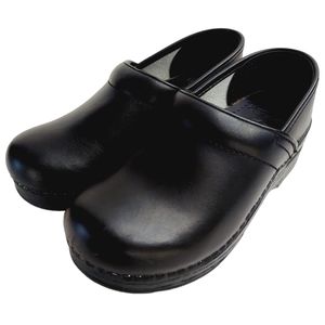 DANSKO Black Leather Professional Clog Mules Nursing Shoes Size 36 Comfort Shoe